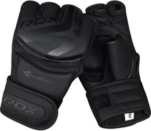 RDX Sports F15 Noir MMA Grappling Gloves - Zwart