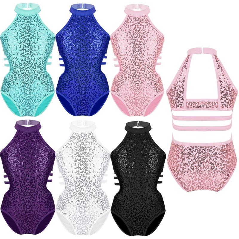 Sywiyi Peuter Kid Girl Sequin Ballet Tutu Jurk Gymnastiek Ballerina Turnpakje Dancewear Kostuum 11-12 Years mintgroene kleur