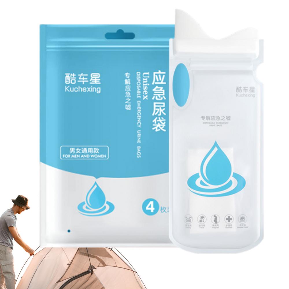 Auto Home Solutions Urinezakken voor mannen Reis 700ml Toiletzakken voor kinderen Toiletzakken voor kinderen Toilettas voor mannen Draagbaar toilet voor kamperen grijze kleur