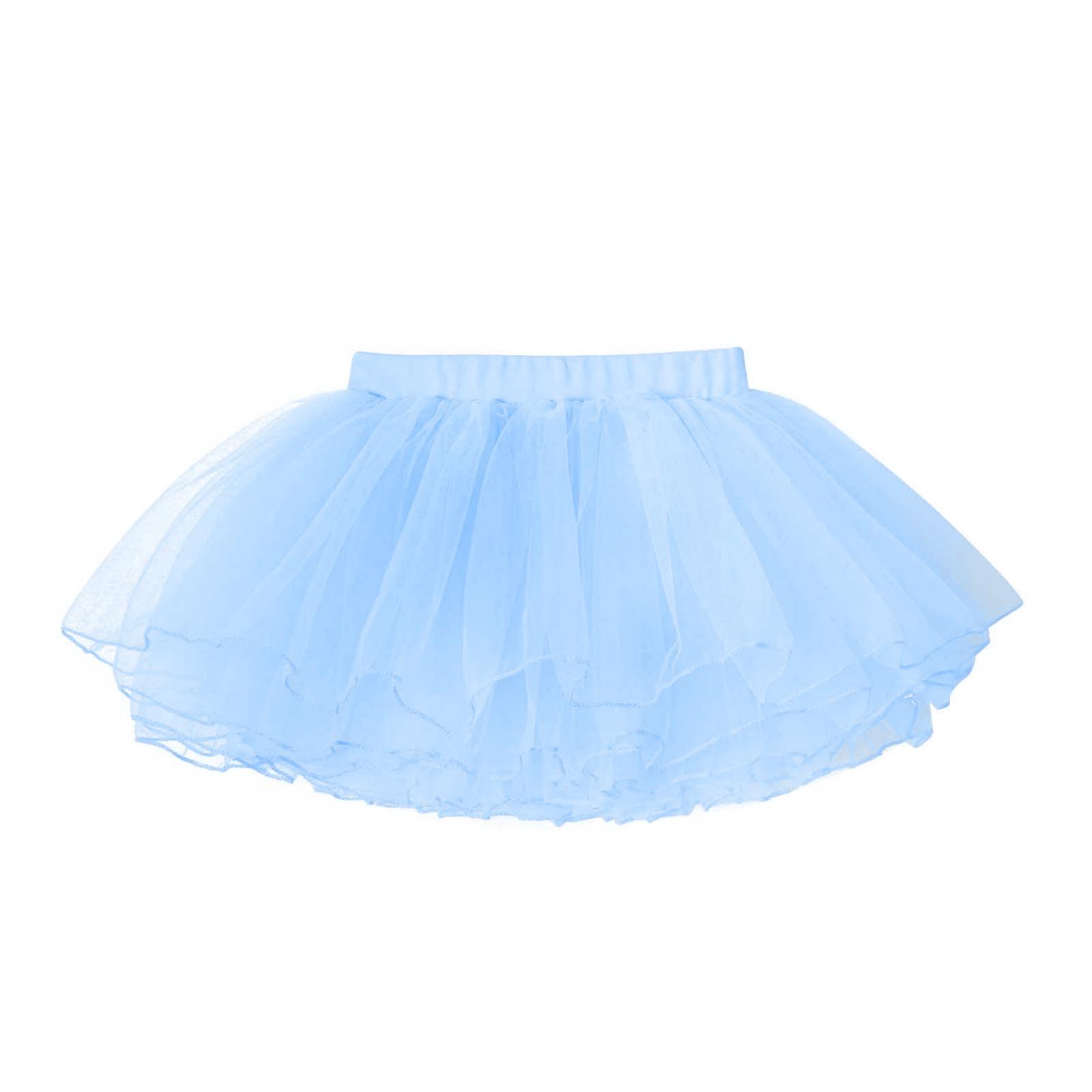 Manyakai Kinderen Meisjes Tule Tutu Petticoat Korte Onderrok Klassieke Vierlaagse Ballet Dansrok Danskleding Verkleedkleding 1-6 Years
