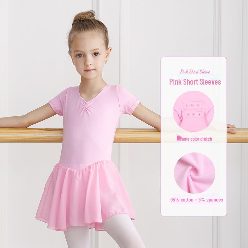 AI Supermarket Meisjes lange mouwen ballet dans jumpsuit - Herfst Chinees danskostuum 170 yards roze