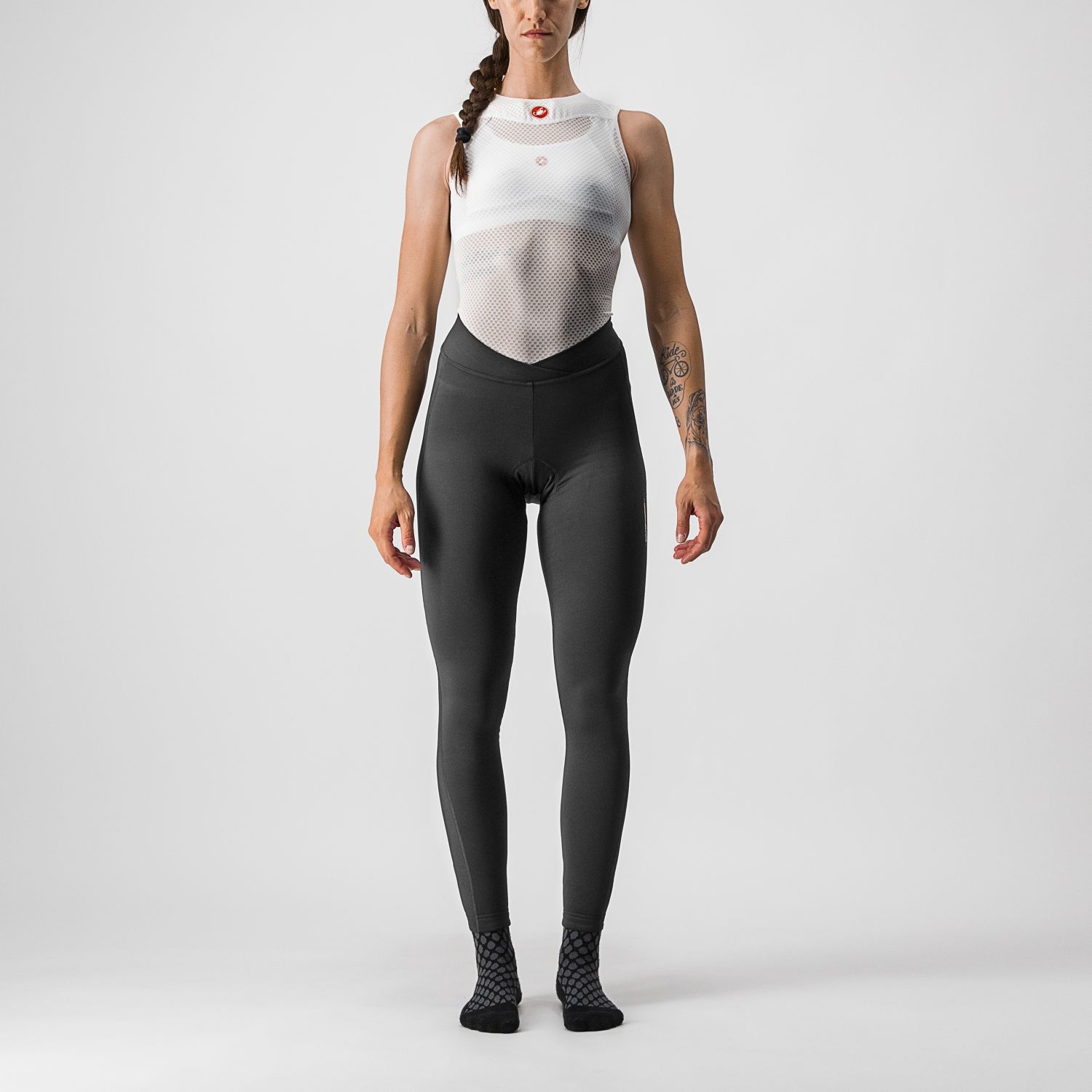 Castelli Meno Wind fietsbroek lang zwart dames
