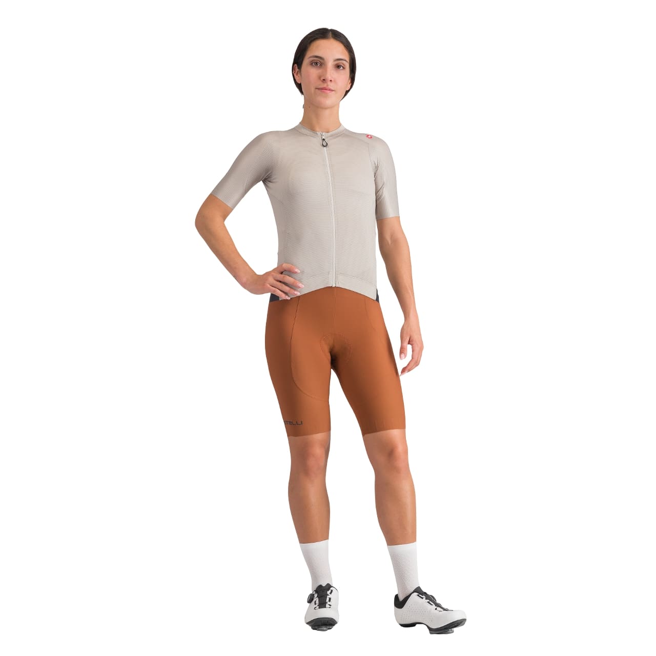 Castelli Espresso fietsshirt korte mouw grijs dames
