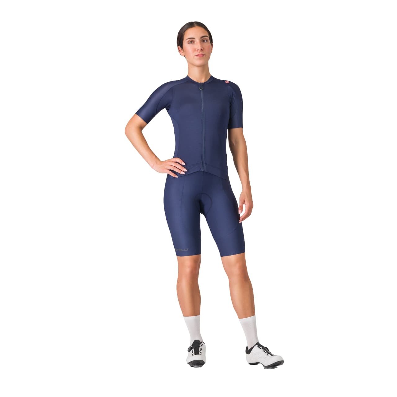 Castelli Espresso fietsshirt korte mouw blauw dames