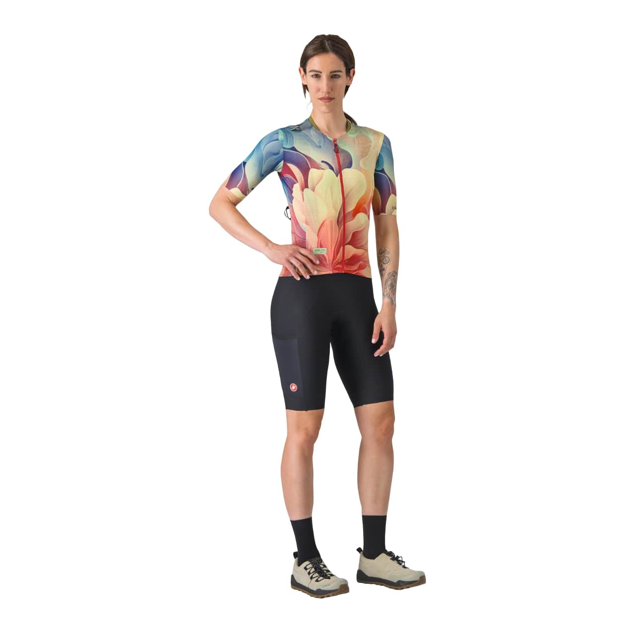 Castelli Unlimited pro w jersey korte mouw multicolor dames