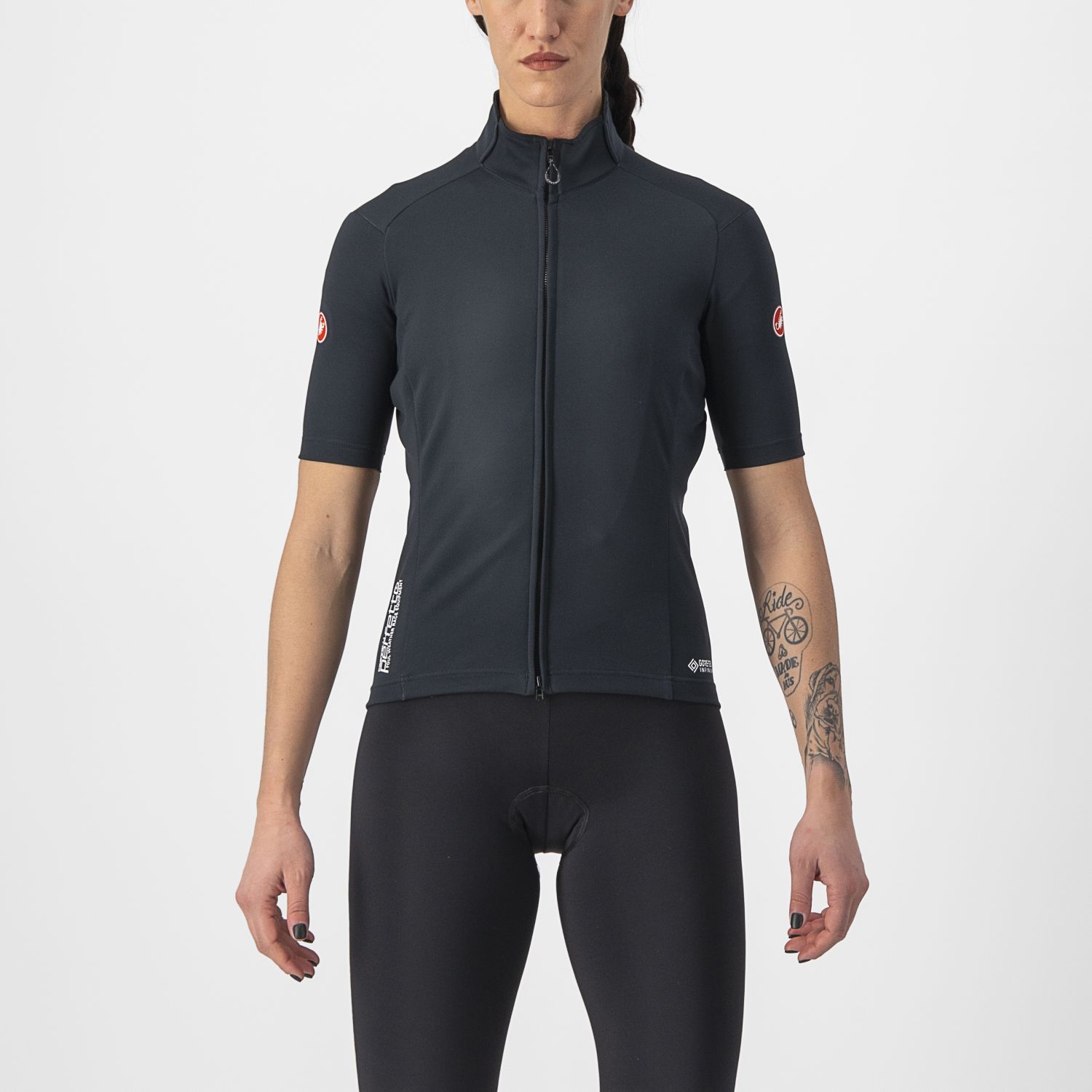 Castelli Perfetto RoS 2 Wind fietsshirt korte mouw zwart dames