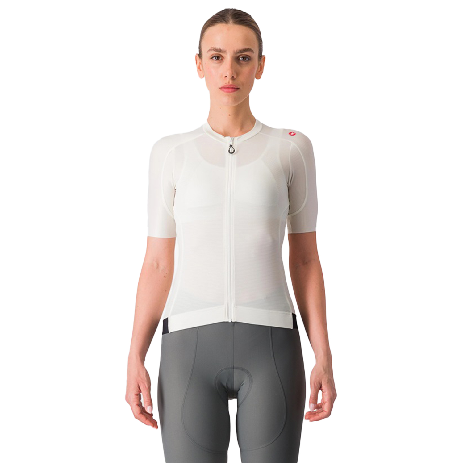 Castelli Espresso fietsshirt korte mouw wit dames