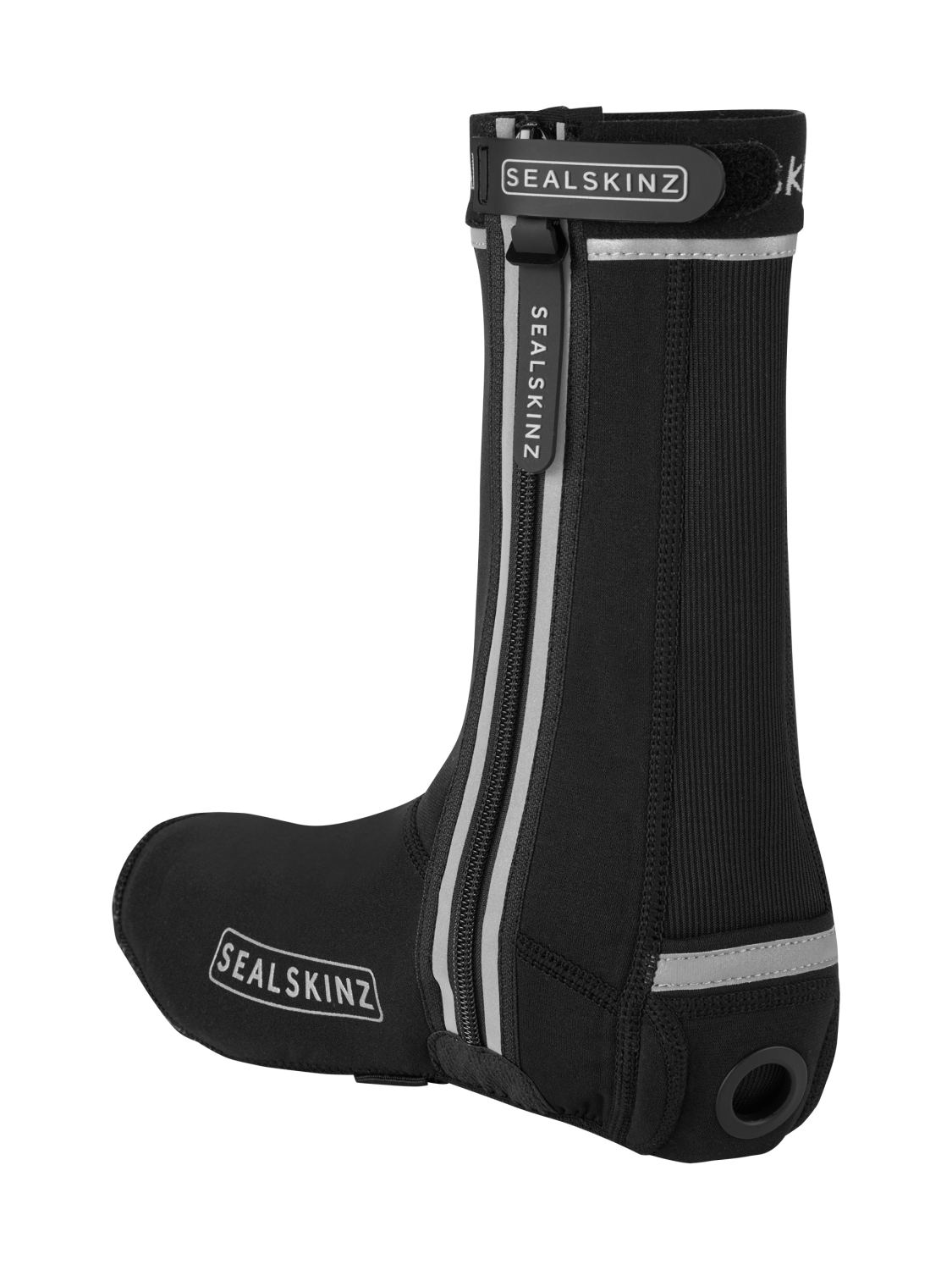 SealSkinz Barsham All weather LED fiets open zool overschoen zwart