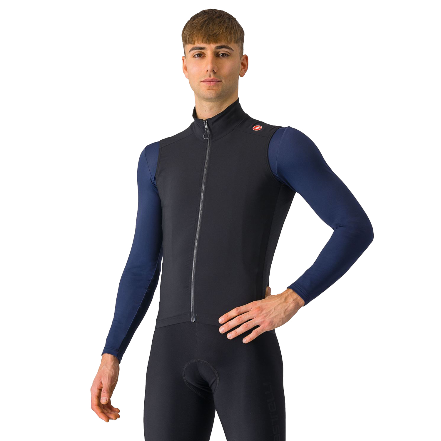 Castelli Espresso vest mouwloos light black heren
