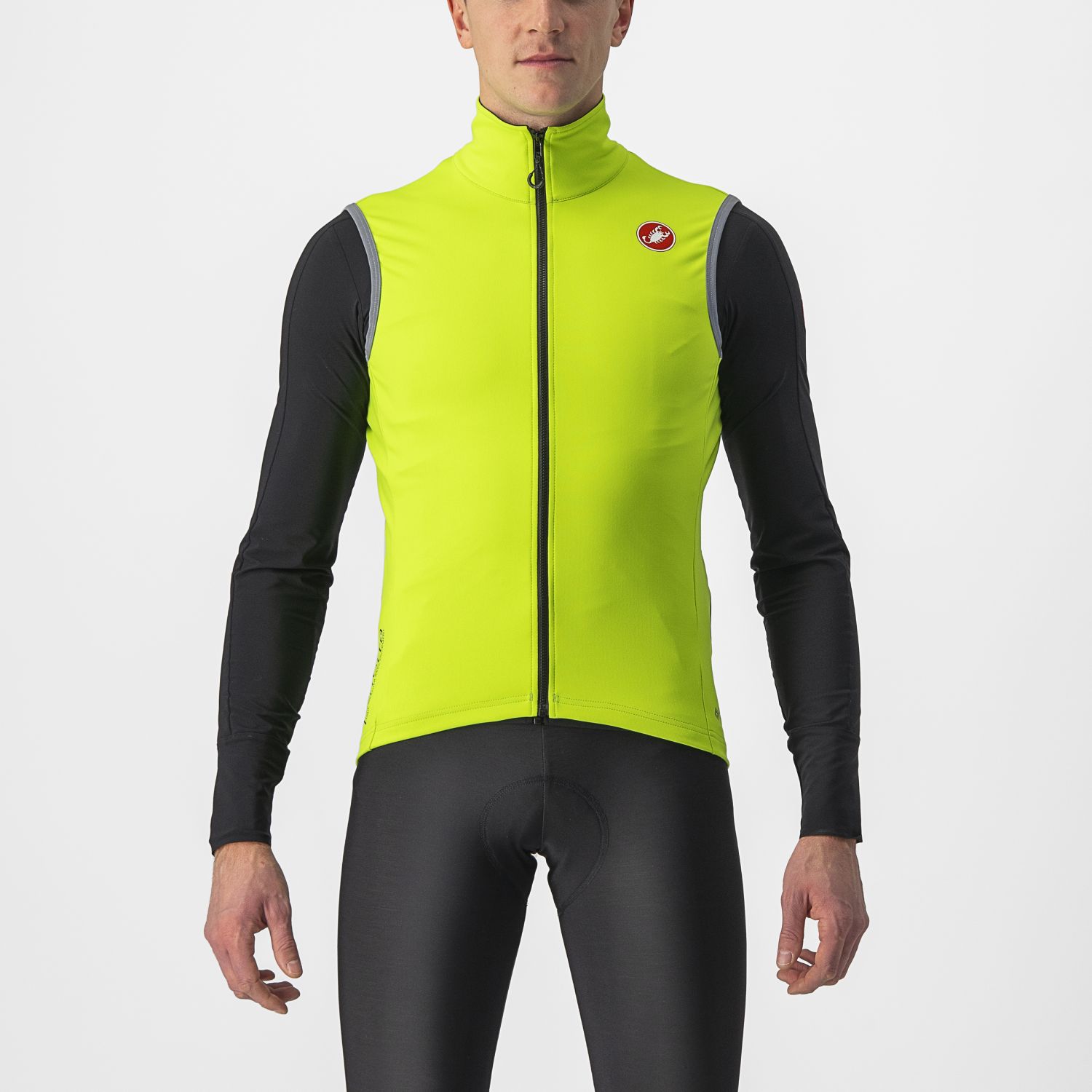 Castelli Perfetto RoS 2 mouwloos fietsvest groen/geel heren
