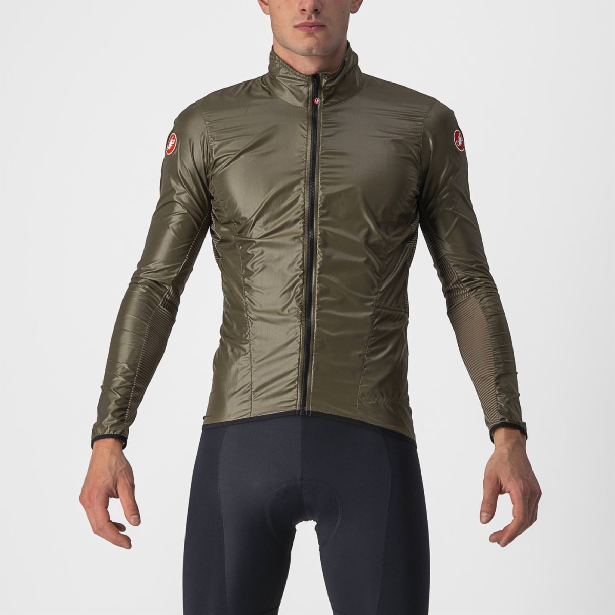 Castelli Aria shell fietsjack bruin heren
