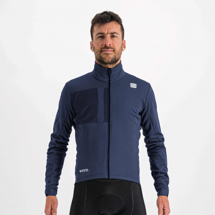 Sportful Super lange mouw fietsjack lichtblauw heren