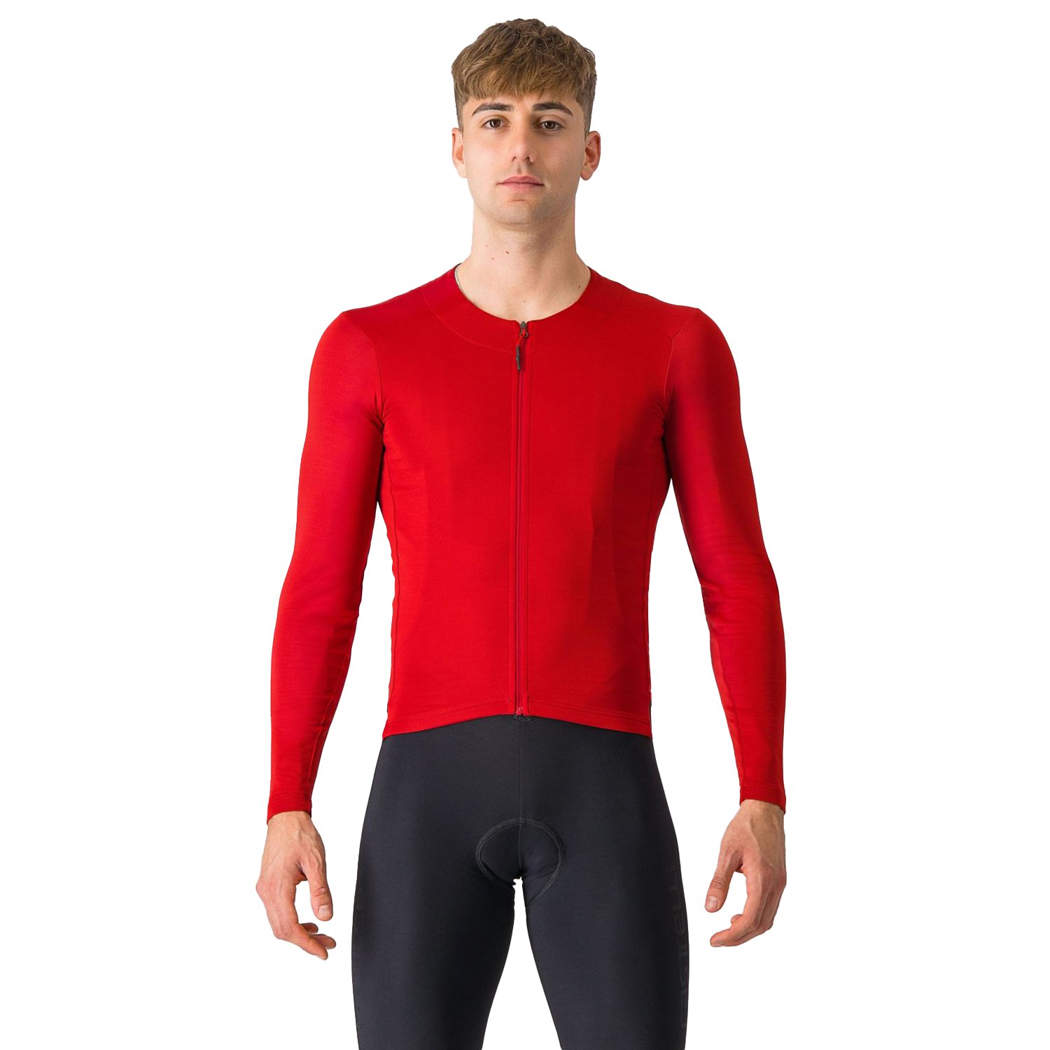 Castelli Fly Jersey lange mouw rich red heren