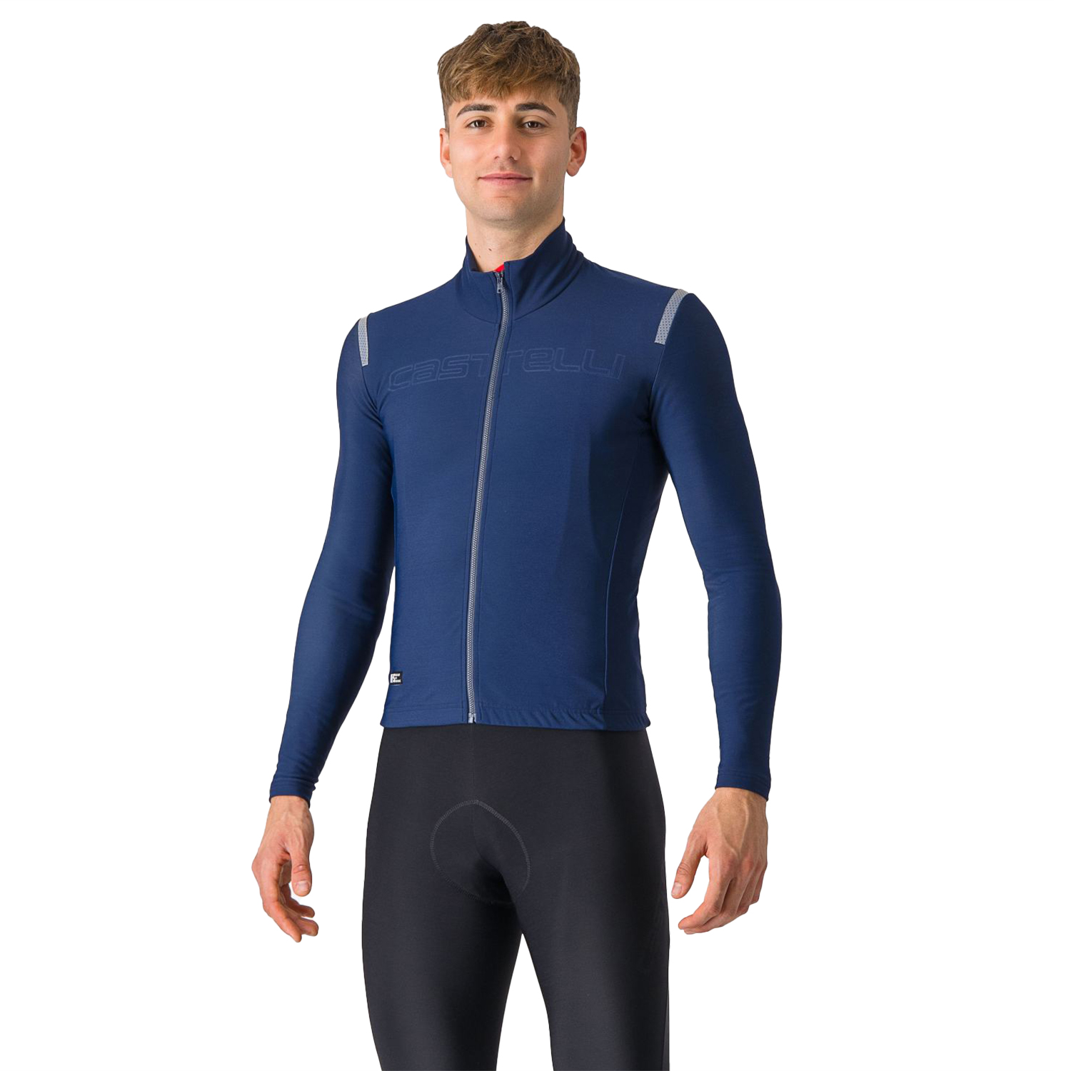 Castelli Tutto Nano RoS fietsshirt lange mouw belgian blue heren