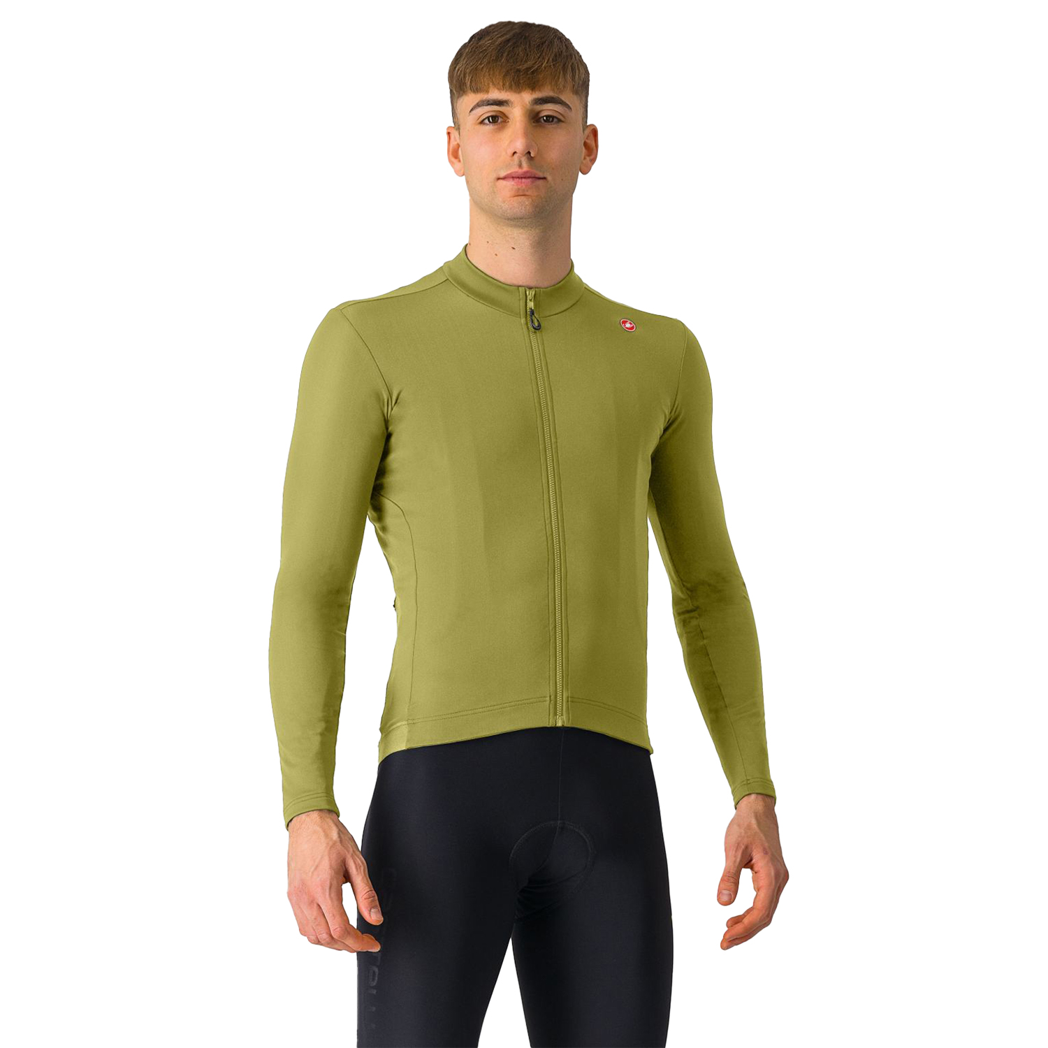 Castelli Espresso thermal jersey lange mouw sage/deep green heren