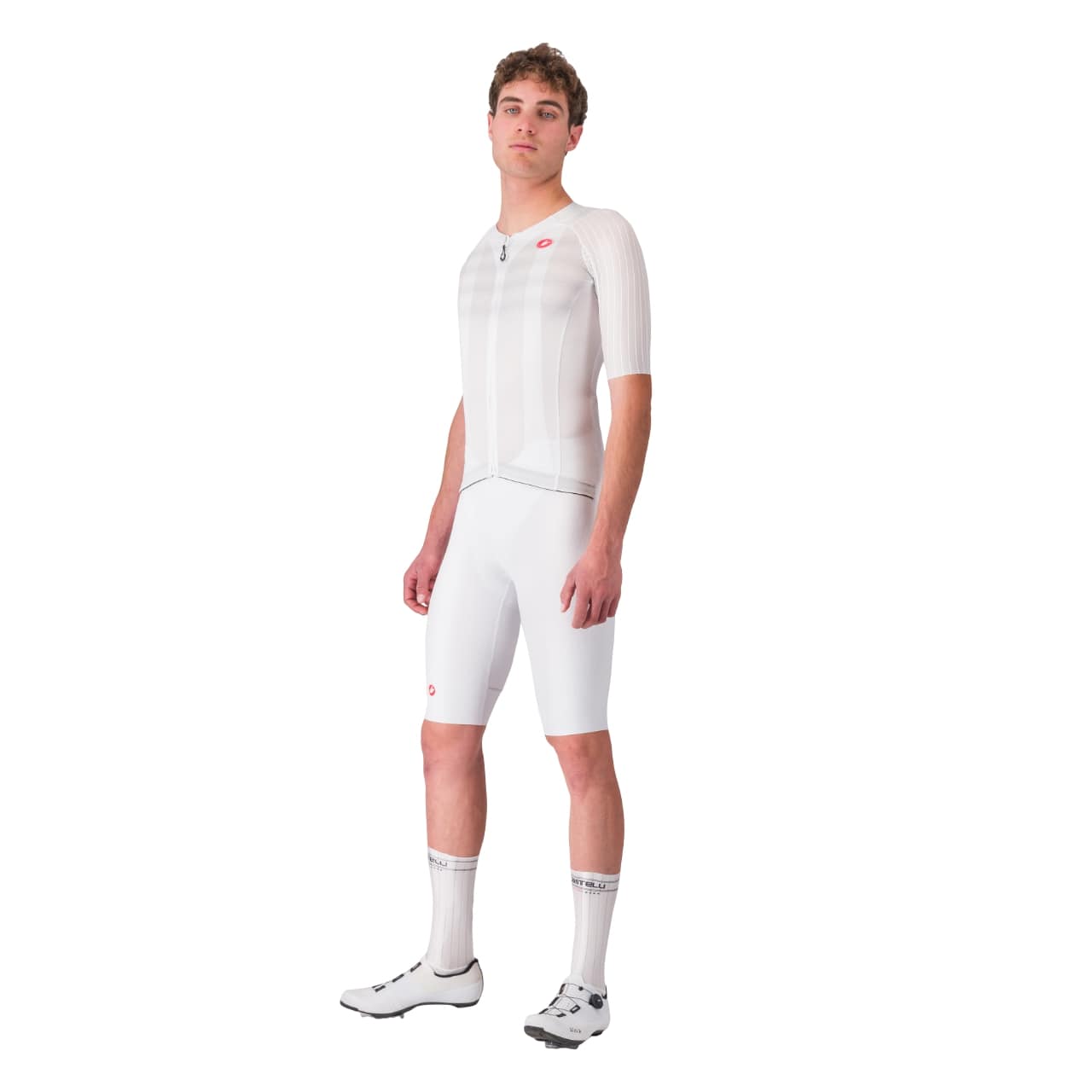 Castelli aero race 8s jersey wit heren