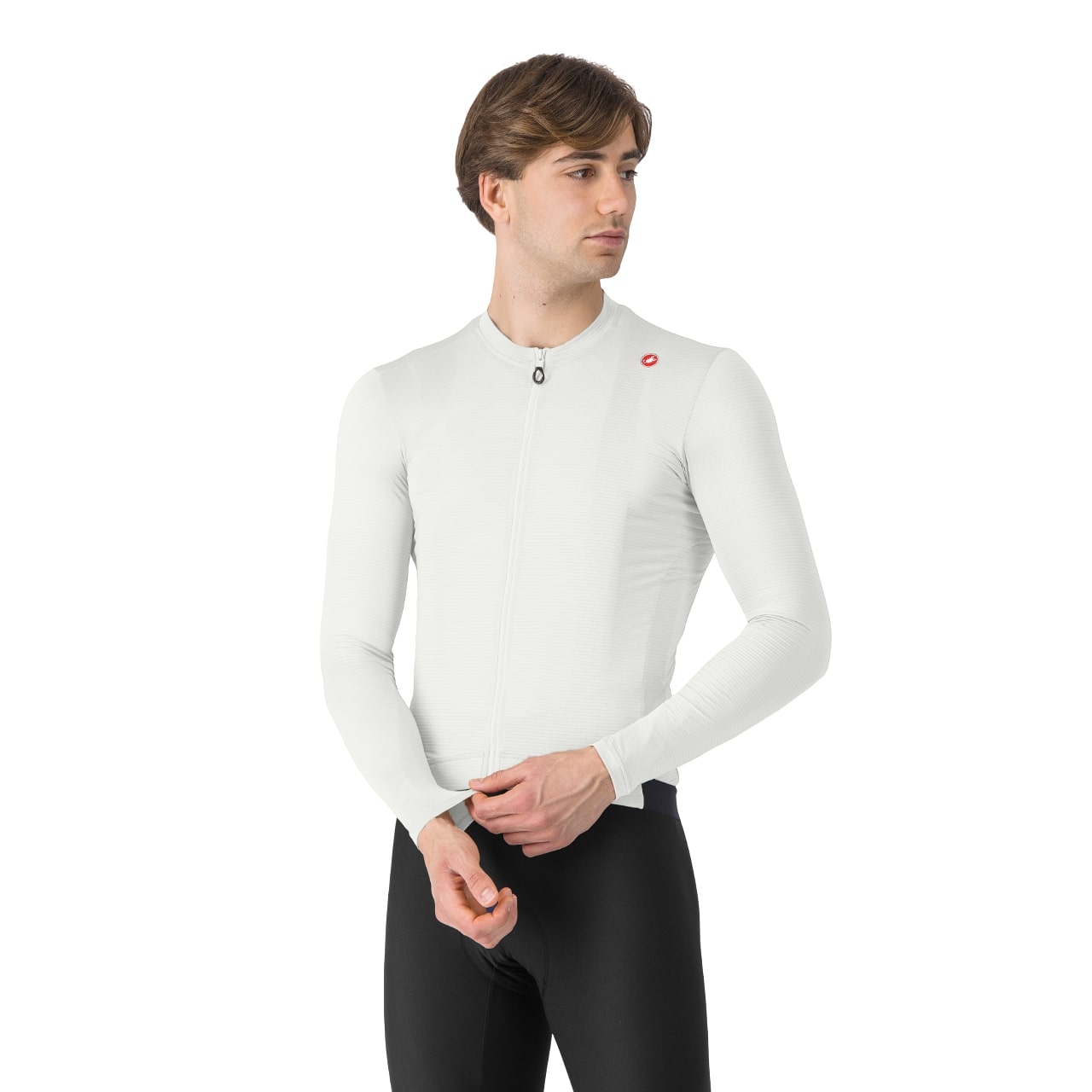 Castelli Espresso fietsshirt lange mouw wit heren