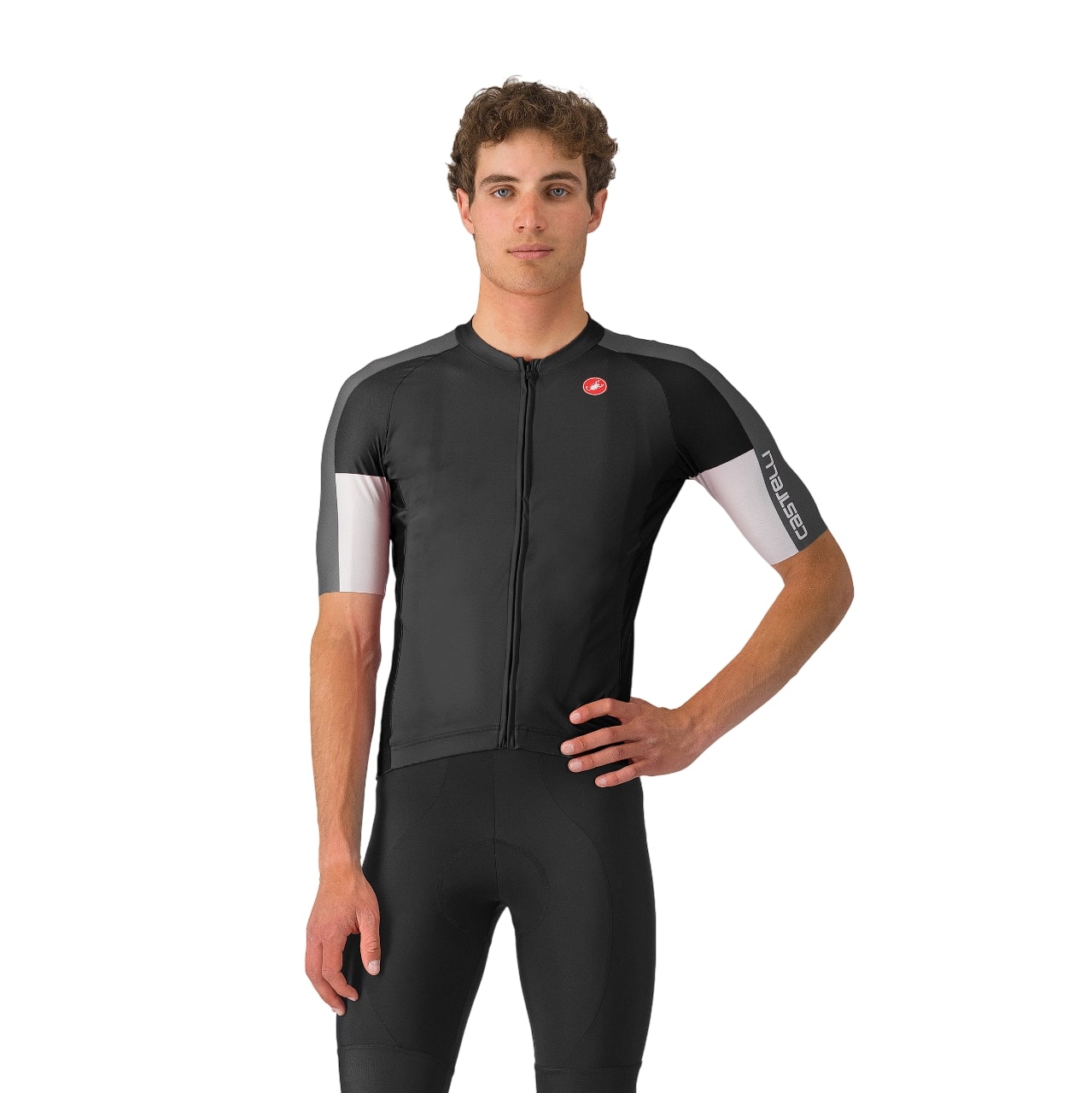 Castelli entrata 6 jersey fietsshirt korte mouw zwart heren