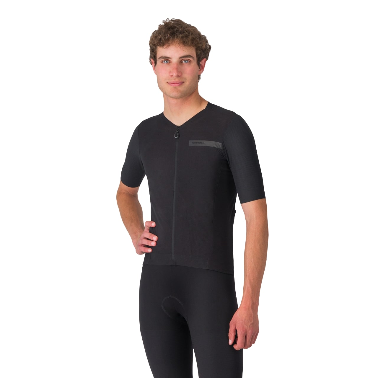 Castelli Premio evo fietsshirt korte mouw zwart heren