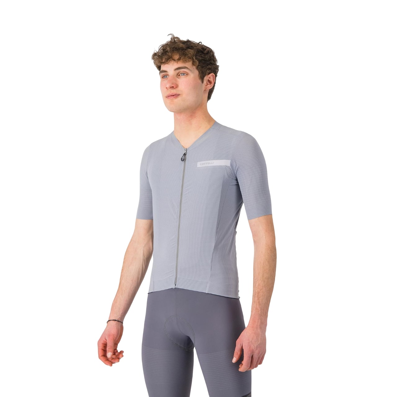 Castelli Premio evo fietsshirt korte mouw vortex grey heren