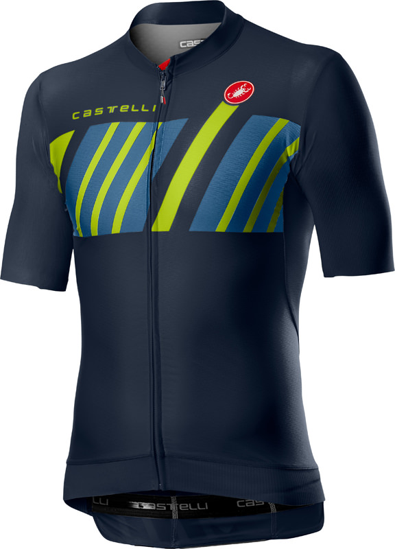Castelli Hors Categorie korte mouw fietsshirt donkerblauw heren