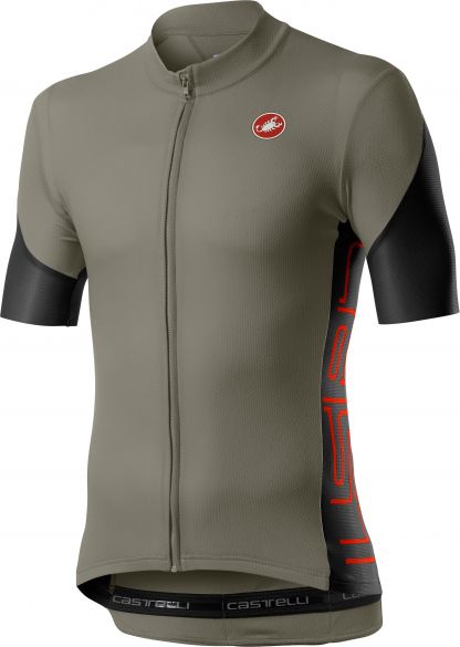 Castelli Entrata V korte mouw fietsshirt groen heren