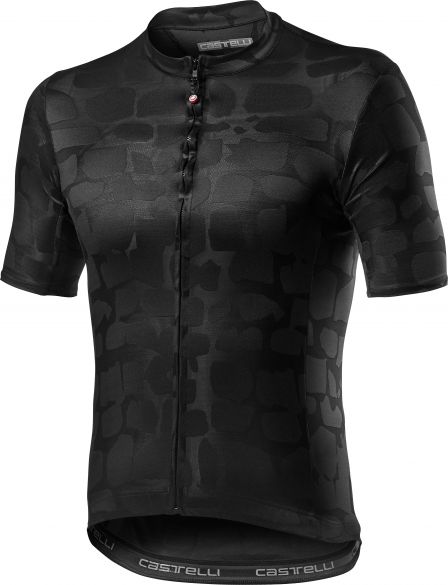 Castelli Pavé korte mouw fietsshirt zwart heren