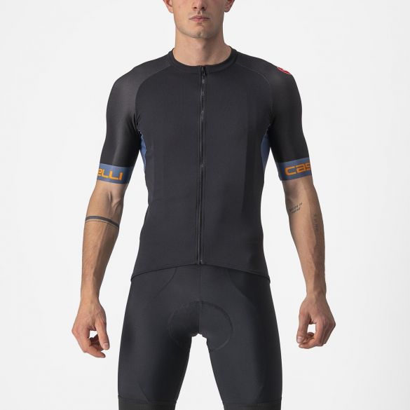 Castelli Entrata VI korte mouw fietsshirt zwart heren