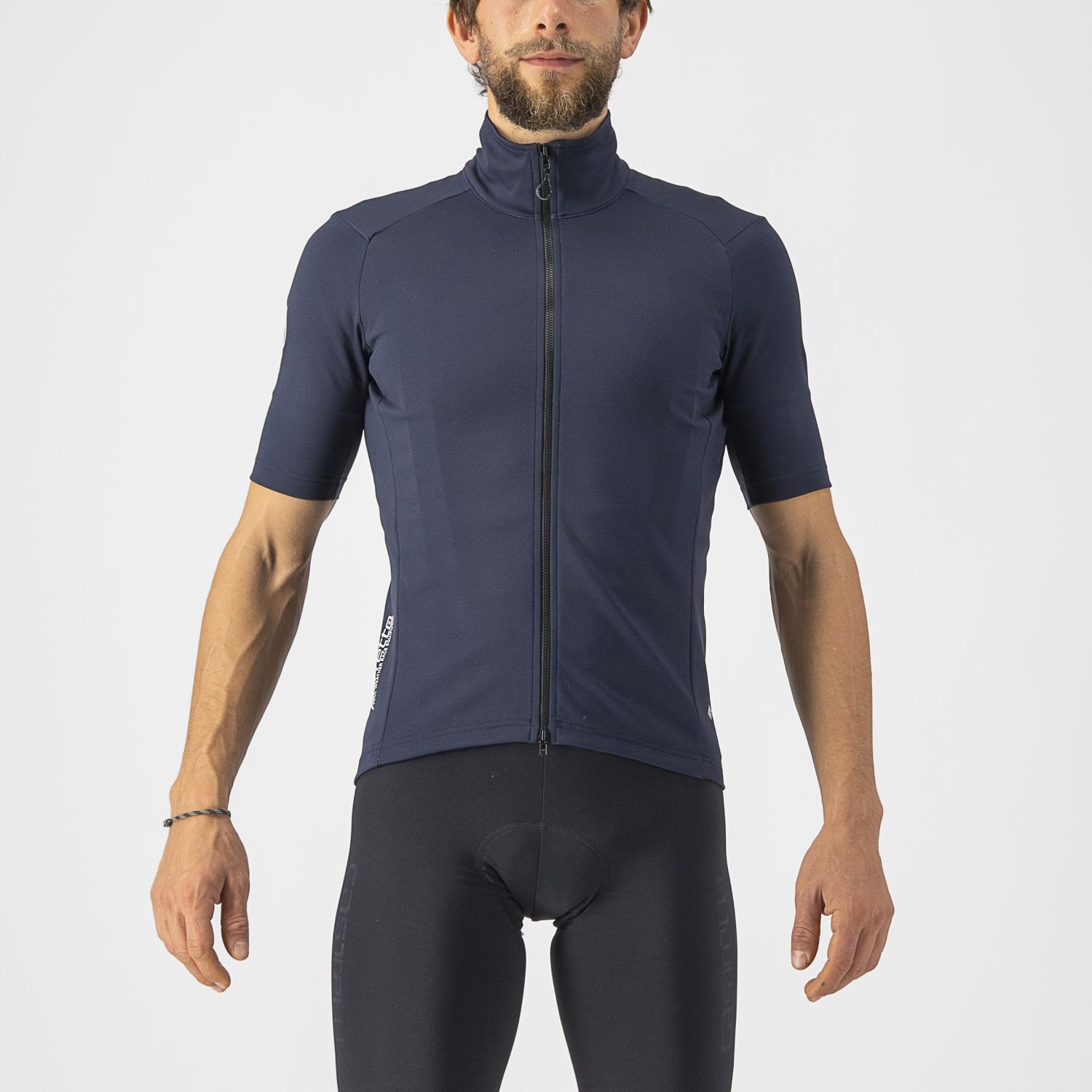 Castelli Perfetto RoS 2 Wind korte mouw fietsshirt blauw heren