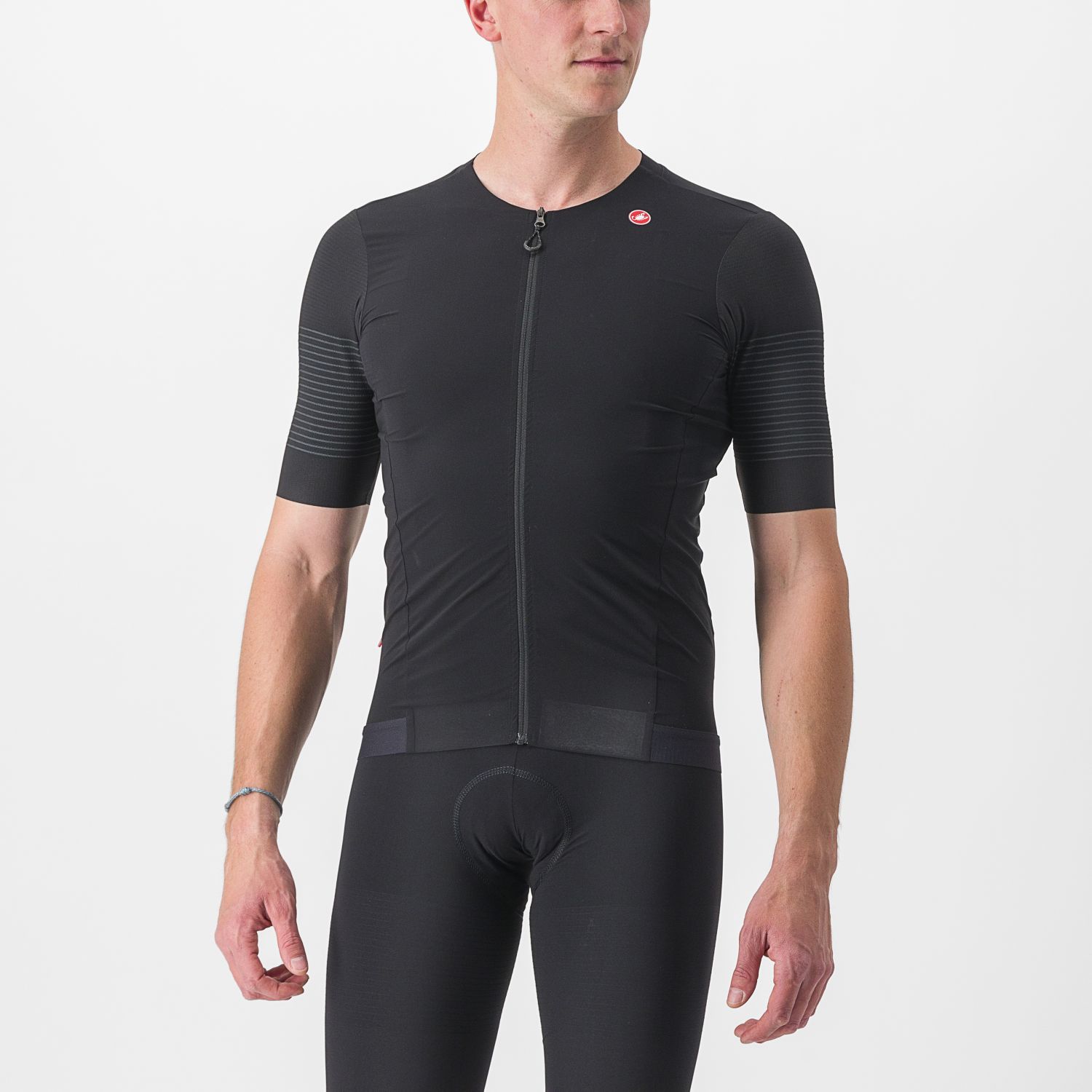 Castelli Premio black fietsshirt korte mouw zwart heren