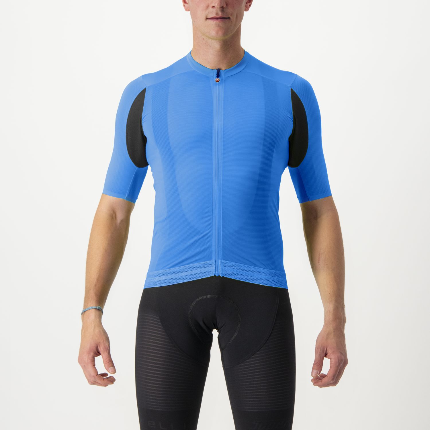 Castelli Superleggera 3 korte mouw fietsshirt blauw heren
