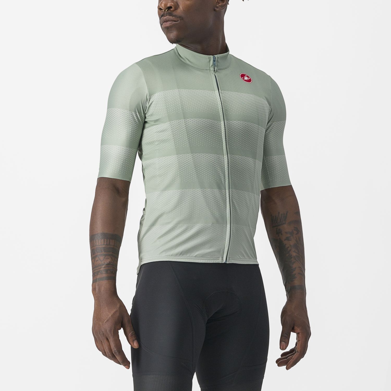 Castelli Livelli korte mouw fietsshirt grijs/groen heren