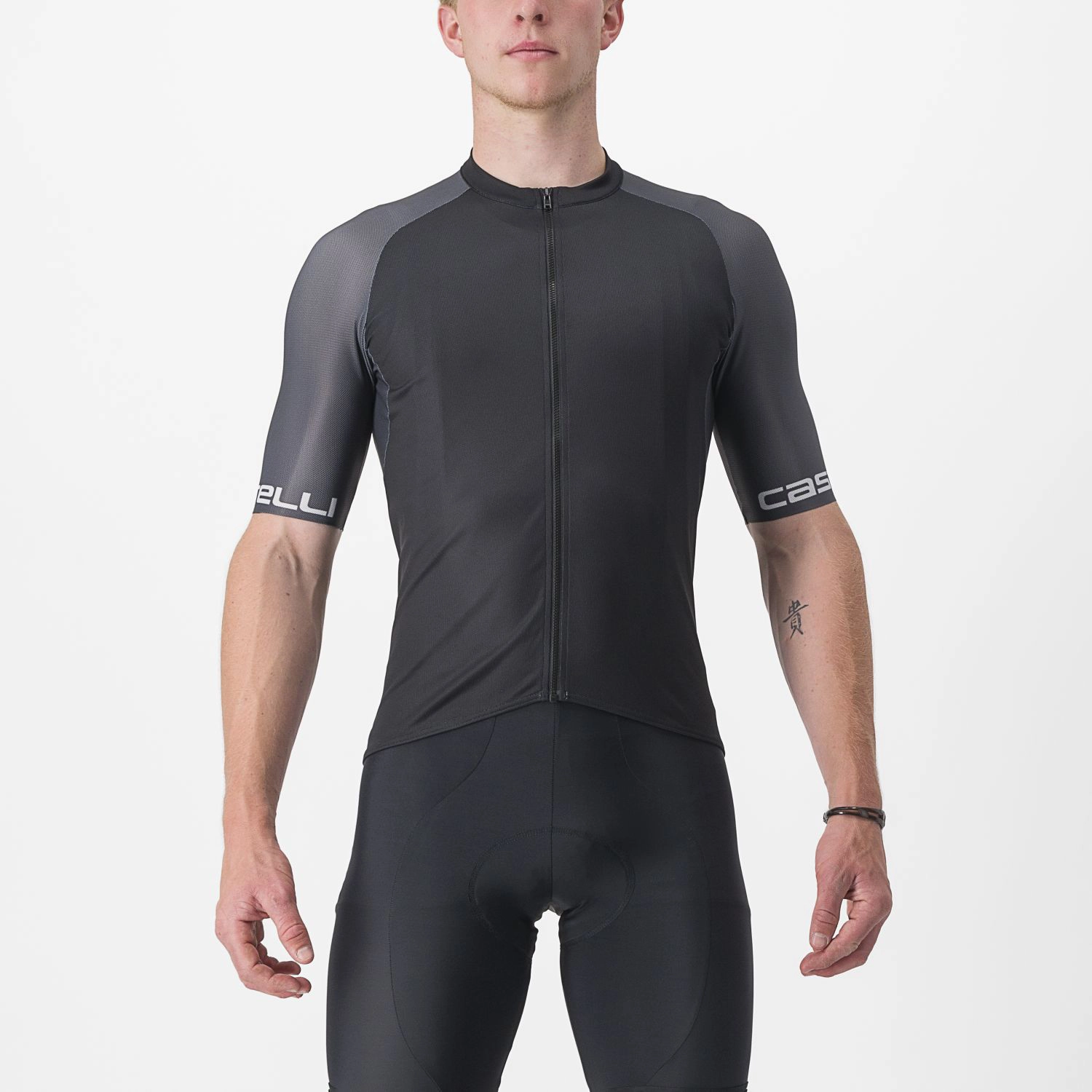 Castelli Entrata korte mouw fietsshirt zwart heren