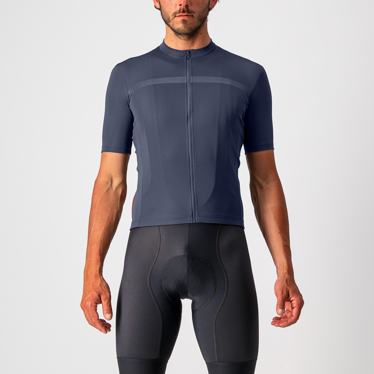 Castelli classifica fietsshirt korte mouw donkerblauw heren