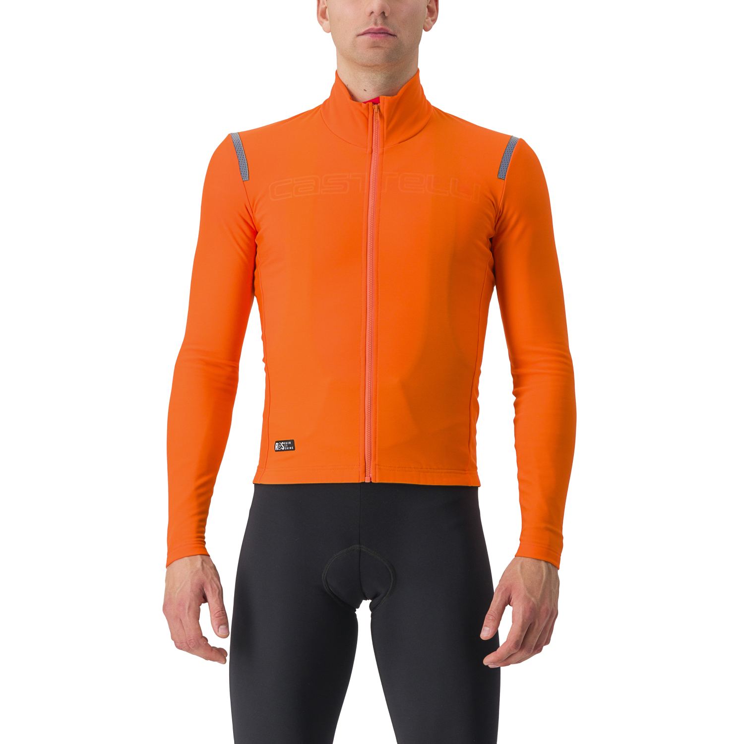 Castelli tutto nano RoS fietsshirt lange mouw oranje heren