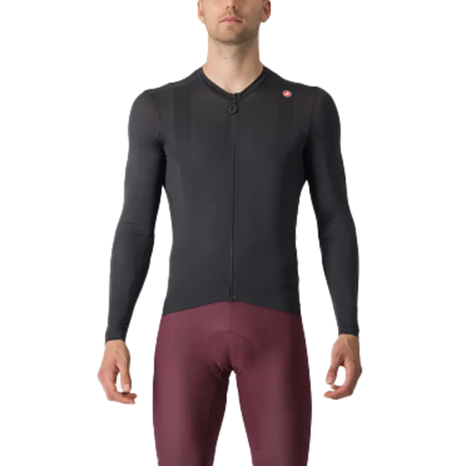 Castelli Espresso fietsshirt lange mouw zwart heren