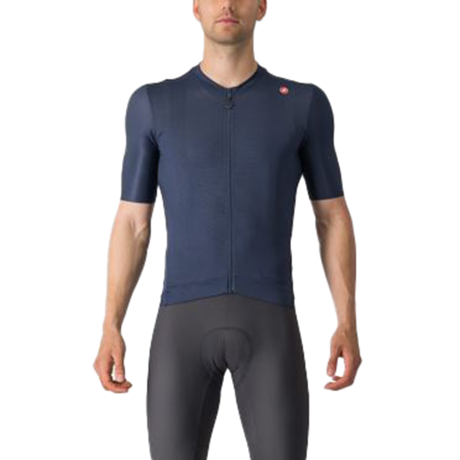 Castelli Espresso fietsshirt korte mouw belgisch blauw heren