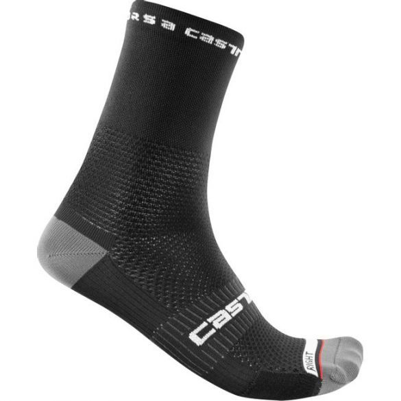 Castelli Rosso corsa 15 fietssokken zwart heren