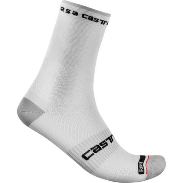 Castelli Rosso corsa 15 fietssokken wit heren