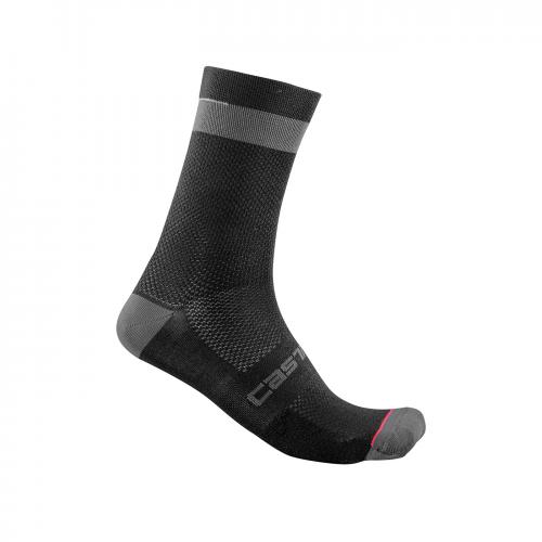 Castelli Alpha 18 fietsokken zwart heren