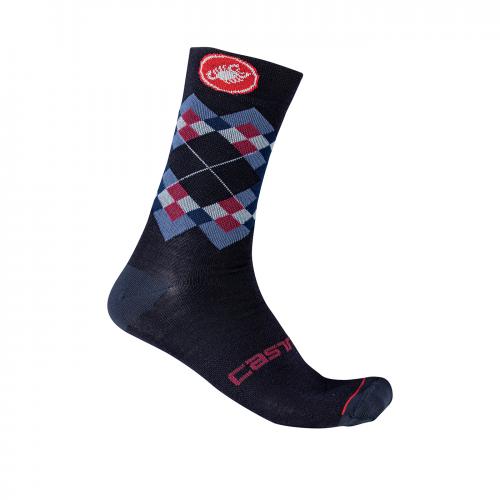 Castelli Rombo 18 fietsokken blauw heren