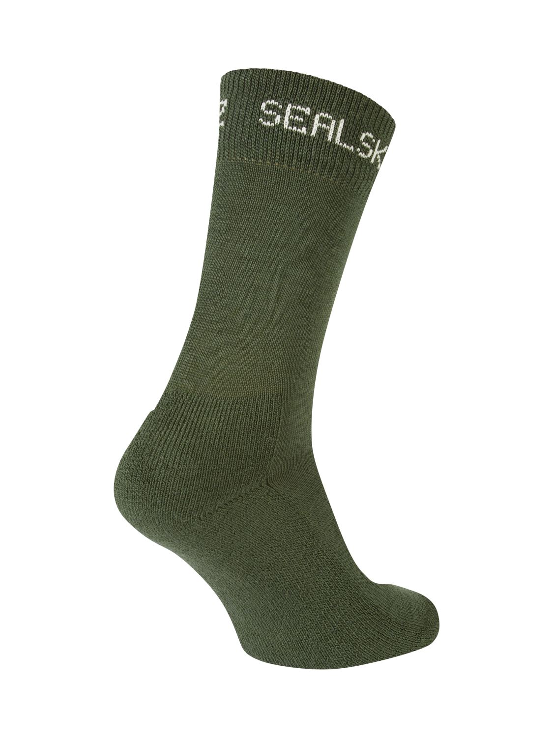SealSkinz Suffield Solo Merino fietssok olive unisex