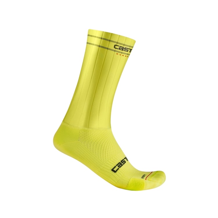 Castelli fast feet 3 fietssok electric lime unisex