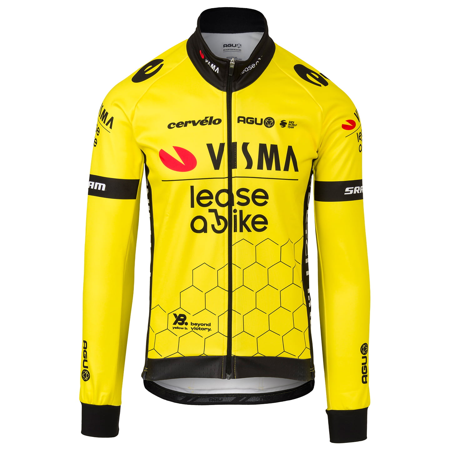 AGU TEAM VISMA-LEASE A BIKE Winterjack 2024 Thermojack, voor heren