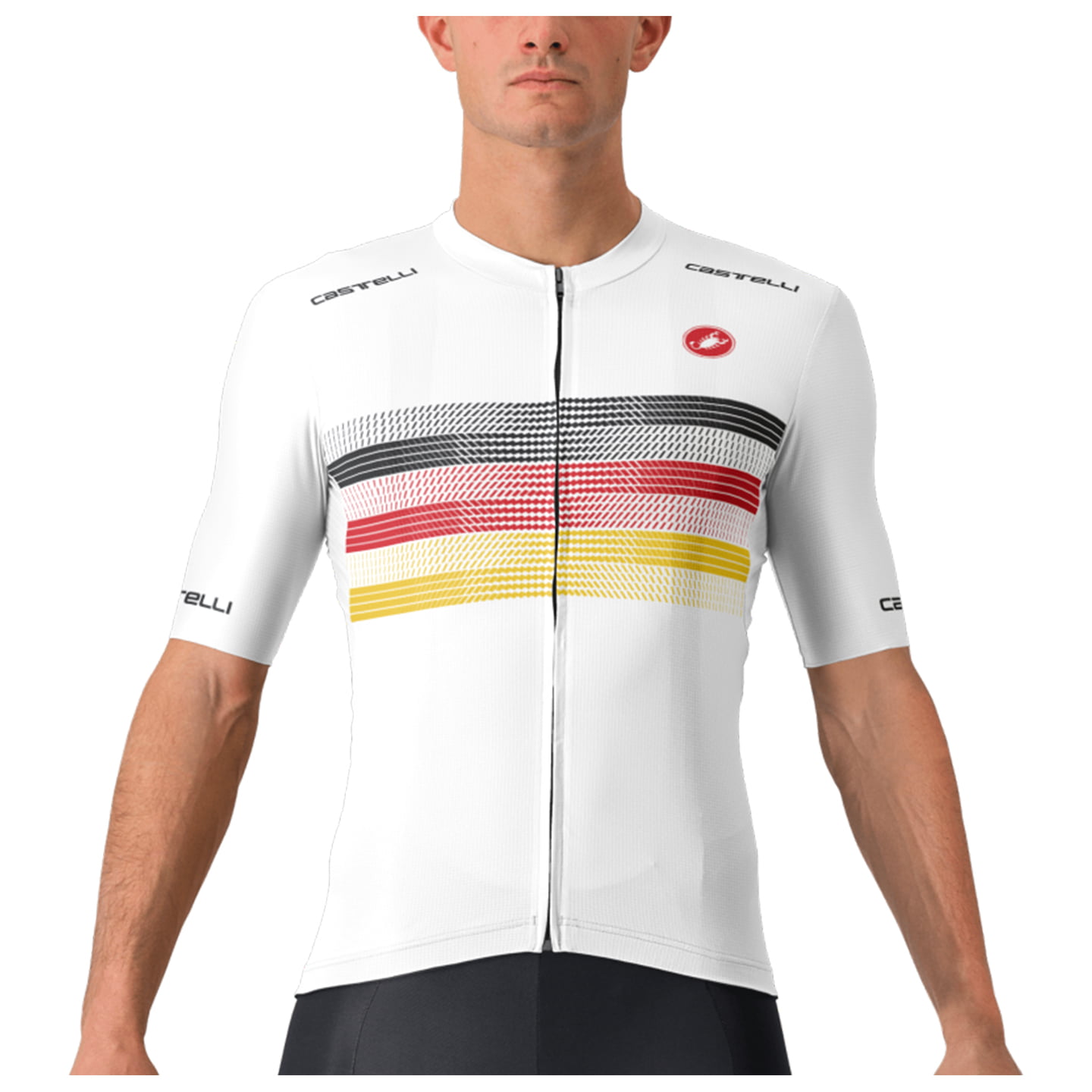 Castelli trui korte mouw Country Collection Duitsland fietsshirt met korte