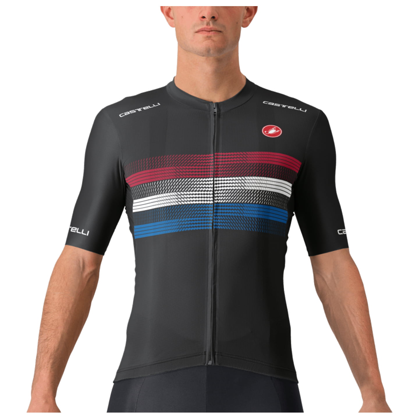 Castelli trui korte mouw Country Collection Engeland fietsshirt met korte
