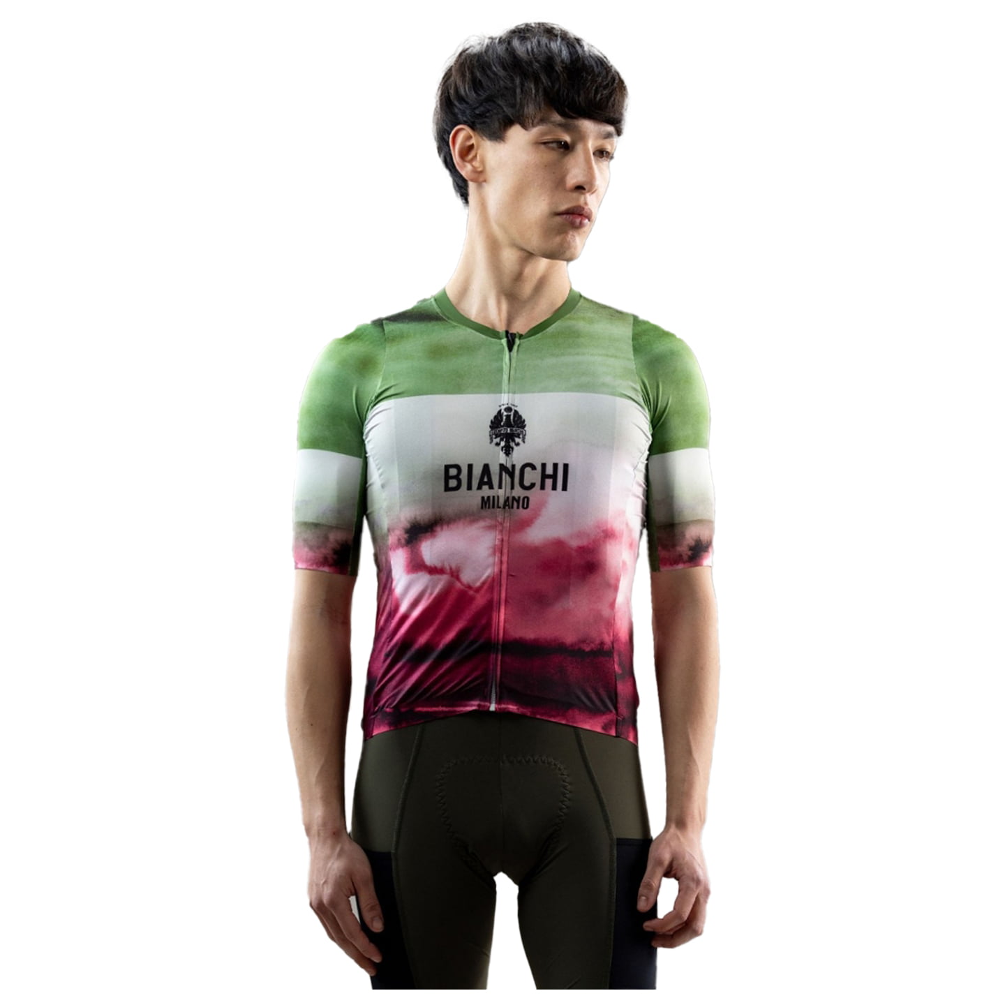 Bianchi Milano Tech Gravel fietsshirt met korte mouwen, voor heren