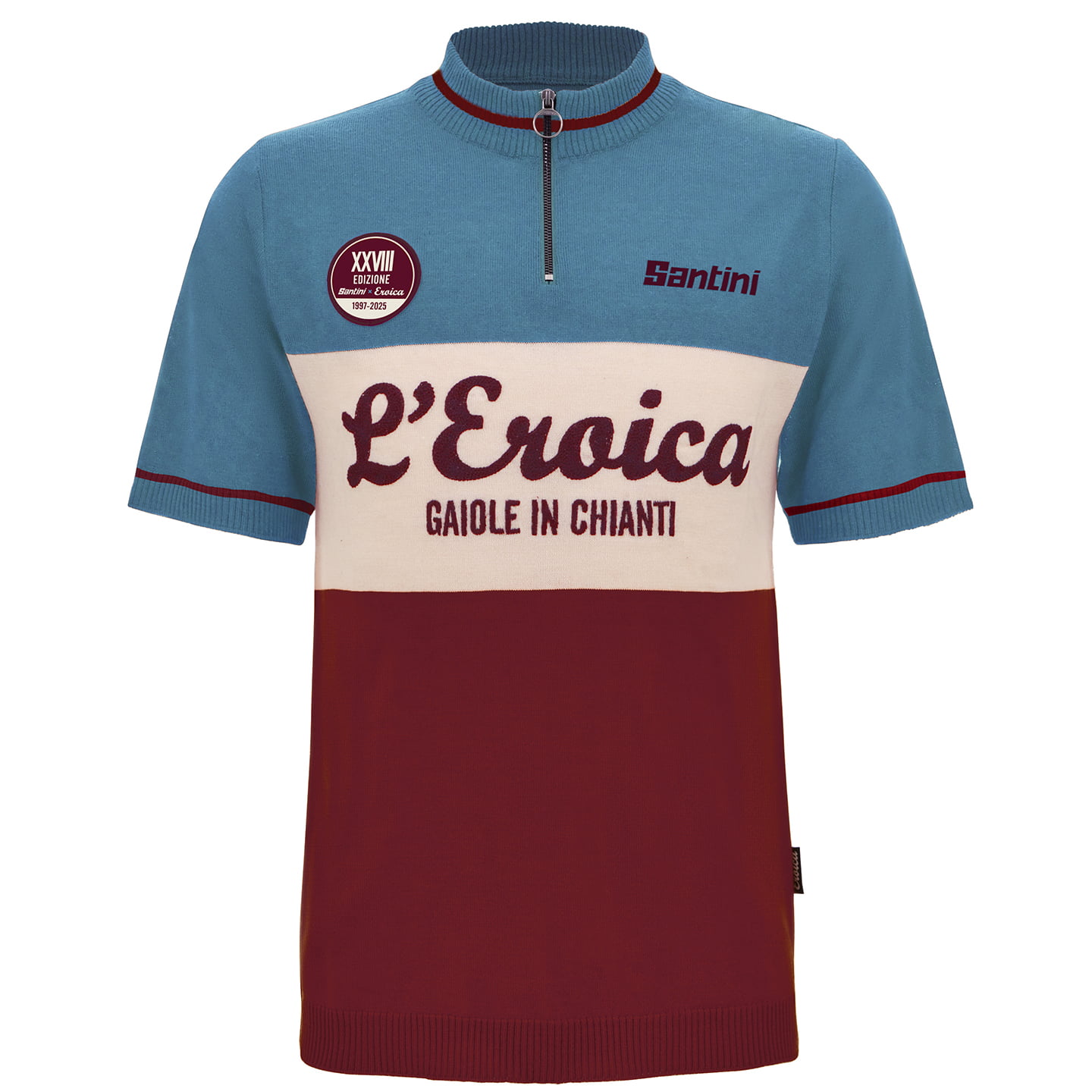 Santini Eroica 28° Gaiole 2025 fietsshirt met korte mouwen, voor heren