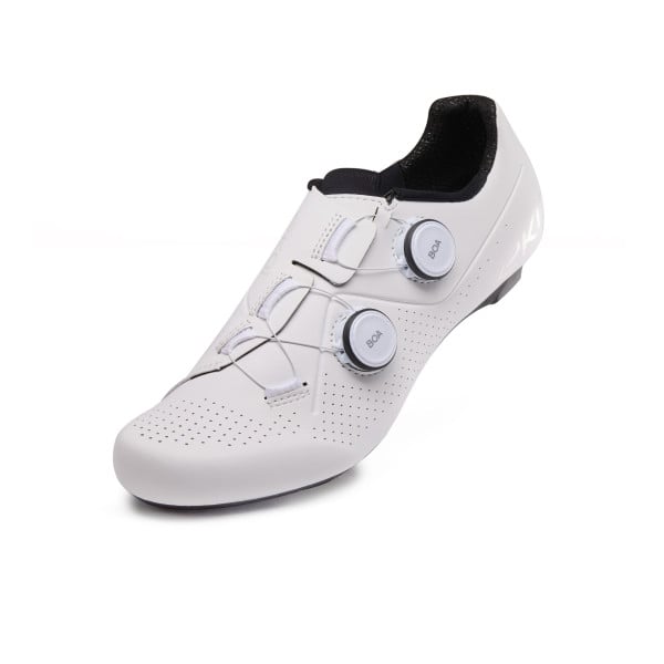 Ekoï Wielrenschoenen EKOI Perf R4 Wit Logo Zilver