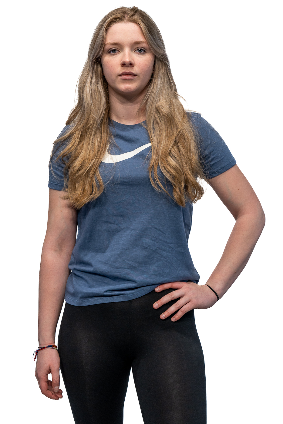 Nike Dri-Fit Swoosh Sportshirt Dames L